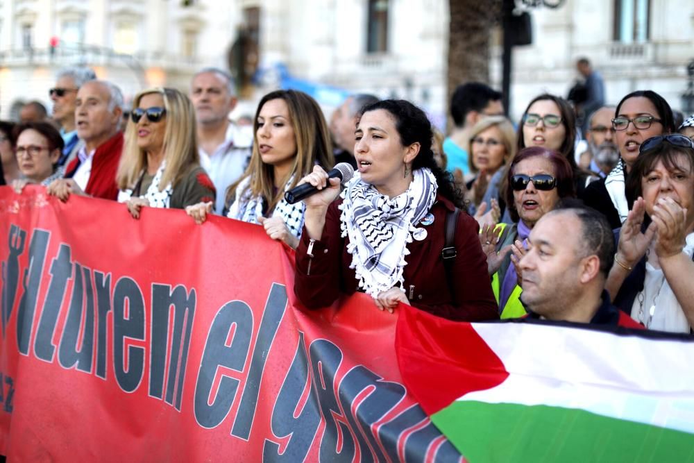 Concentración de apoyo a Gaza en València