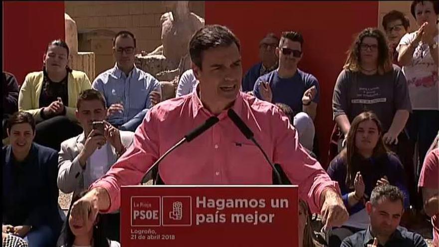 Pedro Sánchez: &quot;El cesto del PP de Madrid está podrido&quot;