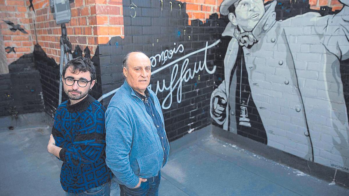 Pitu Anaya i David Vega ahir al matí al cinema Truffaut de Girona