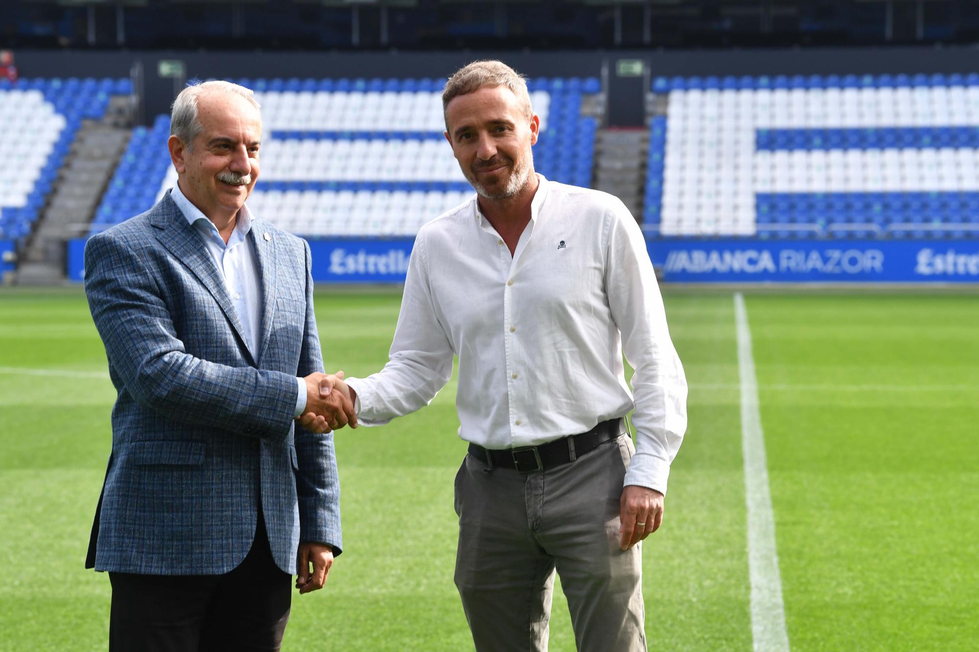 Presentación de Óscar Cano como nuevo entrenador del Dépor