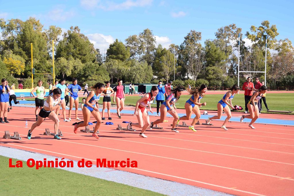 Regional absoluto y sub-23 de atletismo en Lorca (I)