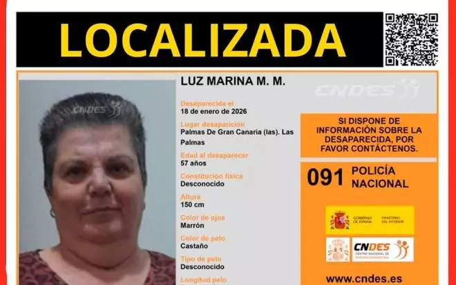 Localizada en buen estado la mujer desaparecida en Los Giles, Las Palmas de Gran Canaria