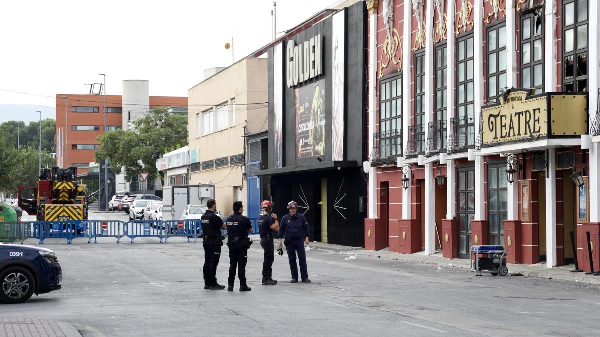 Fachada de Teatre, la discoteca incendiada el pasado 1 de octubre