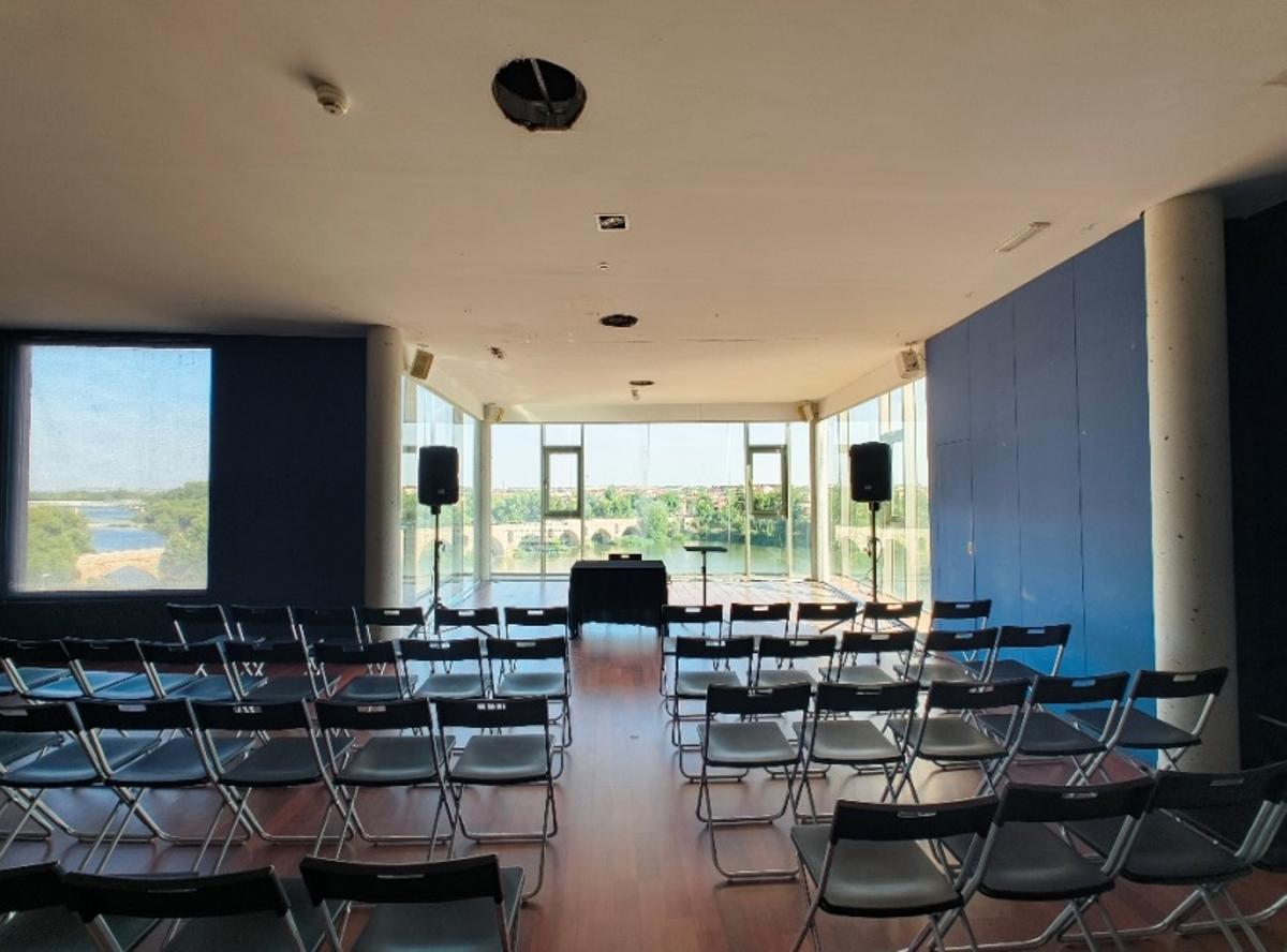 Sala de la segunda planta del Centro de Interpretación de las Ciudades Medievales