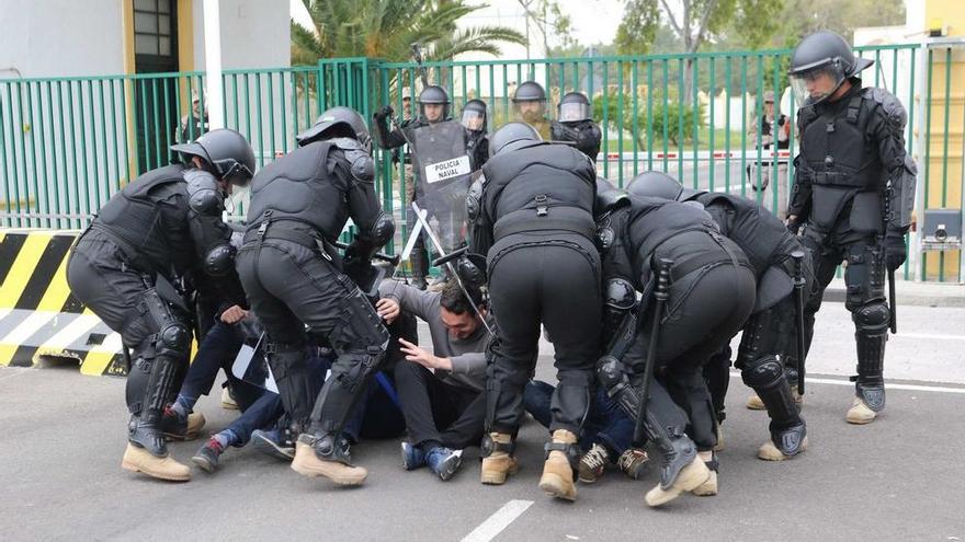 Efectivos de la Fuerza de Protección en un ejercicio de adiestramiento.