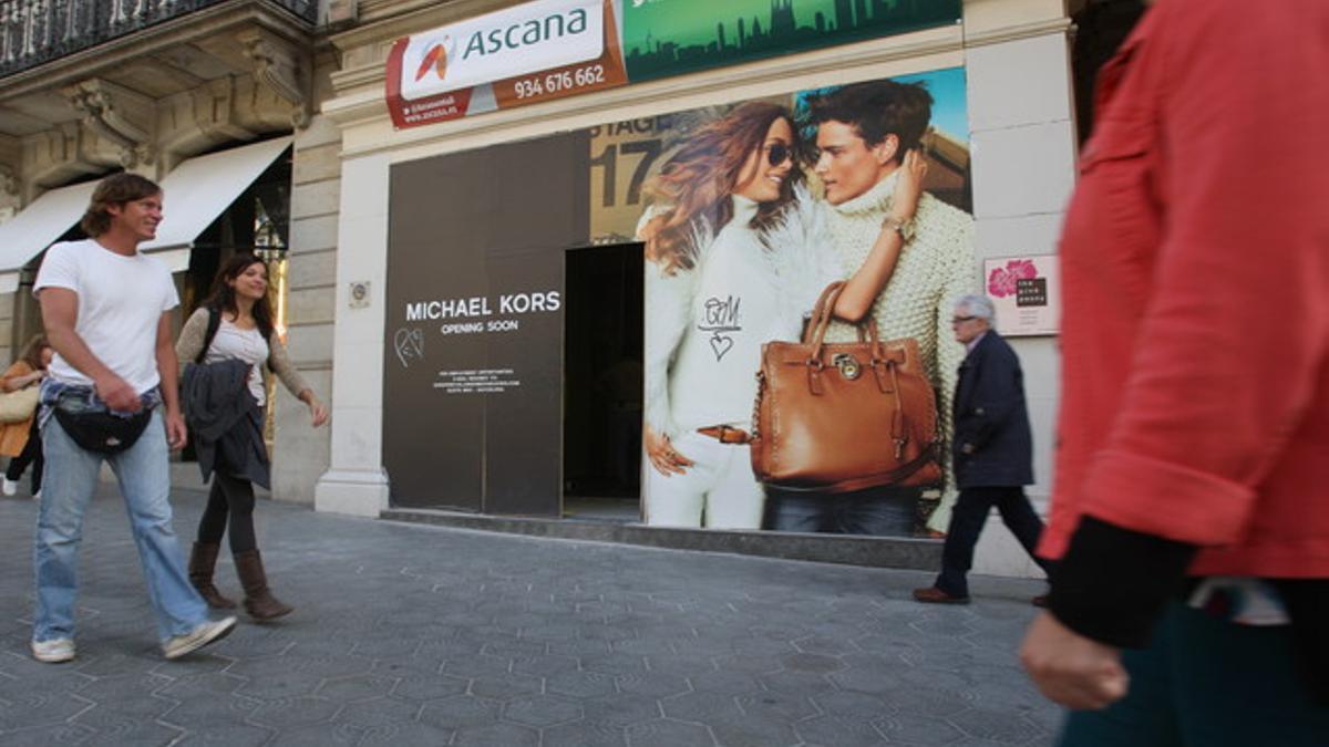 Una de las nuevas tiendas de lujo en el paseo de Gràcia.