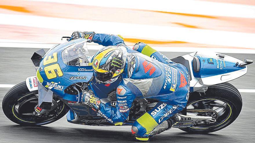 Joan Mir, ayer, en el circuito Ricardo Tormo de Cheste.