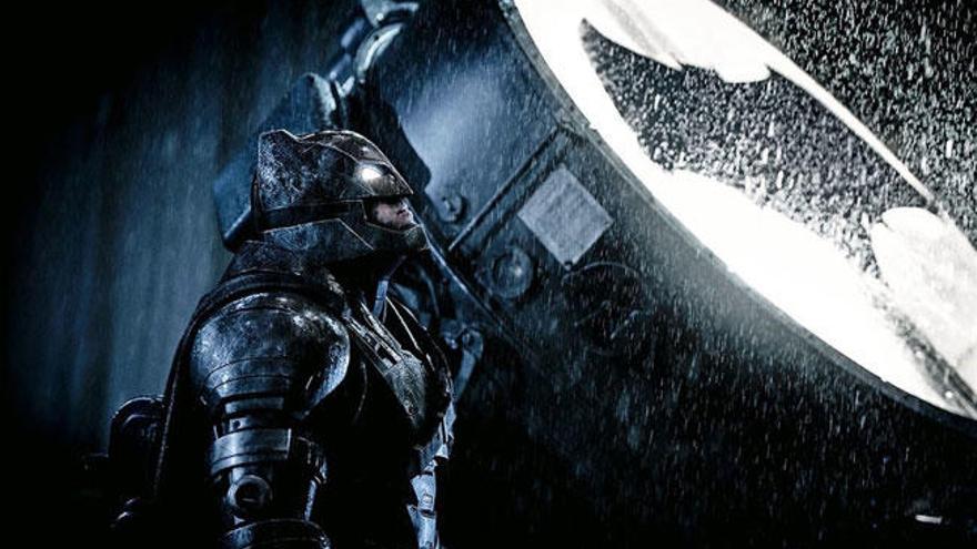 Affleck caracterizado como Batman.