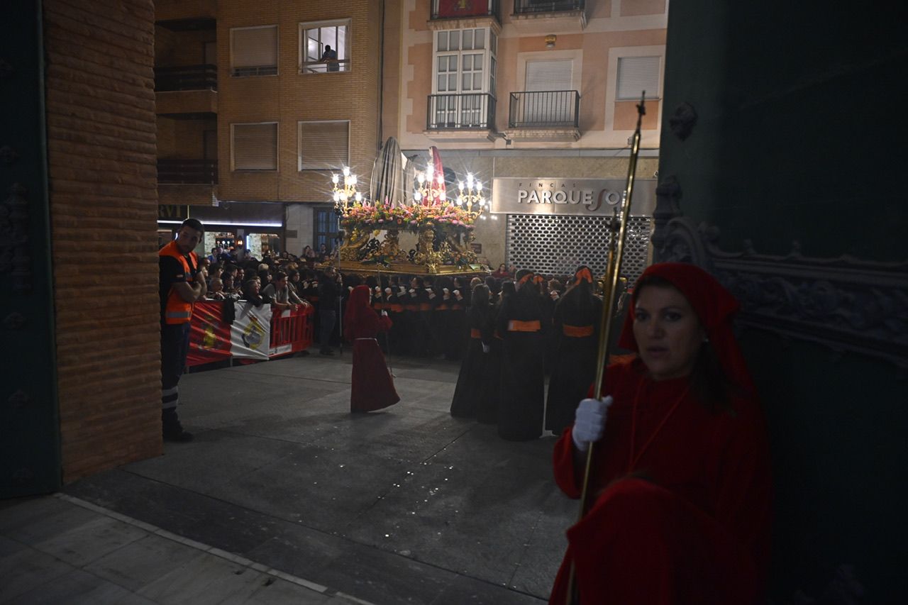 Las imágenes de la procesión del Cristo de la Misericordia y Virgen del Rosario en Cartagena