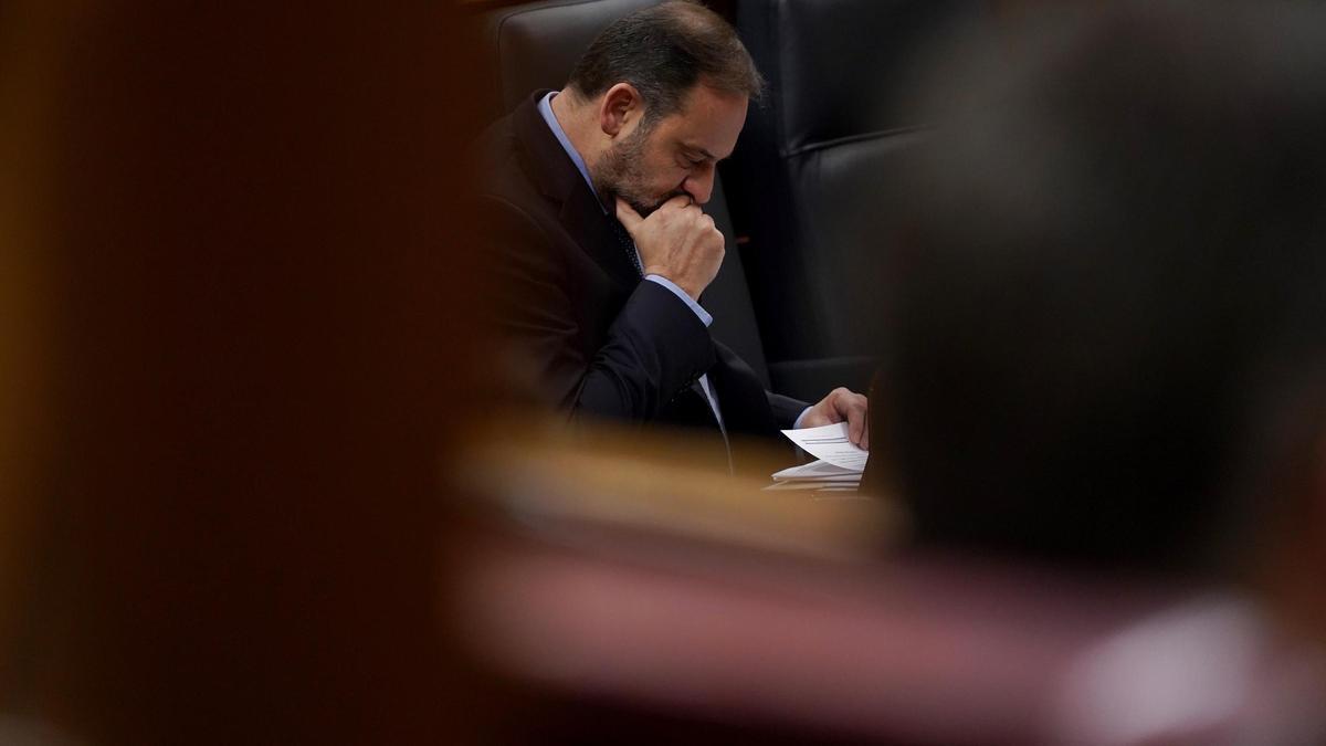 El exministro y diputado del PSOE, José Luis Ábalos, en el Congreso de los Diputados.