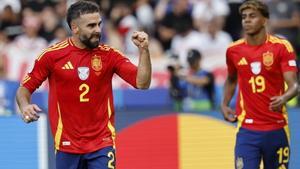 Carvajal: Mi debut en una fase final de una Euro, 3-0, gol... muy feliz