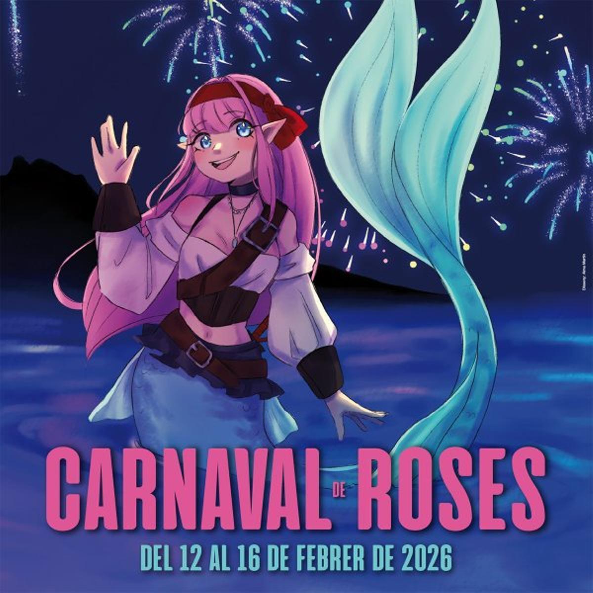 Cartell del Carnaval de Roses 2026.