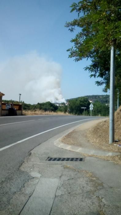 Incendi a Girona.