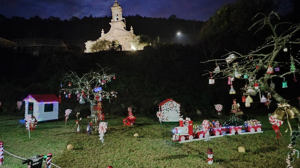 Los vecinos de Bueu encienden la Navidad
