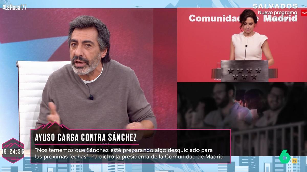 Juan del Val carga contra Ayuso en 'La Roca'