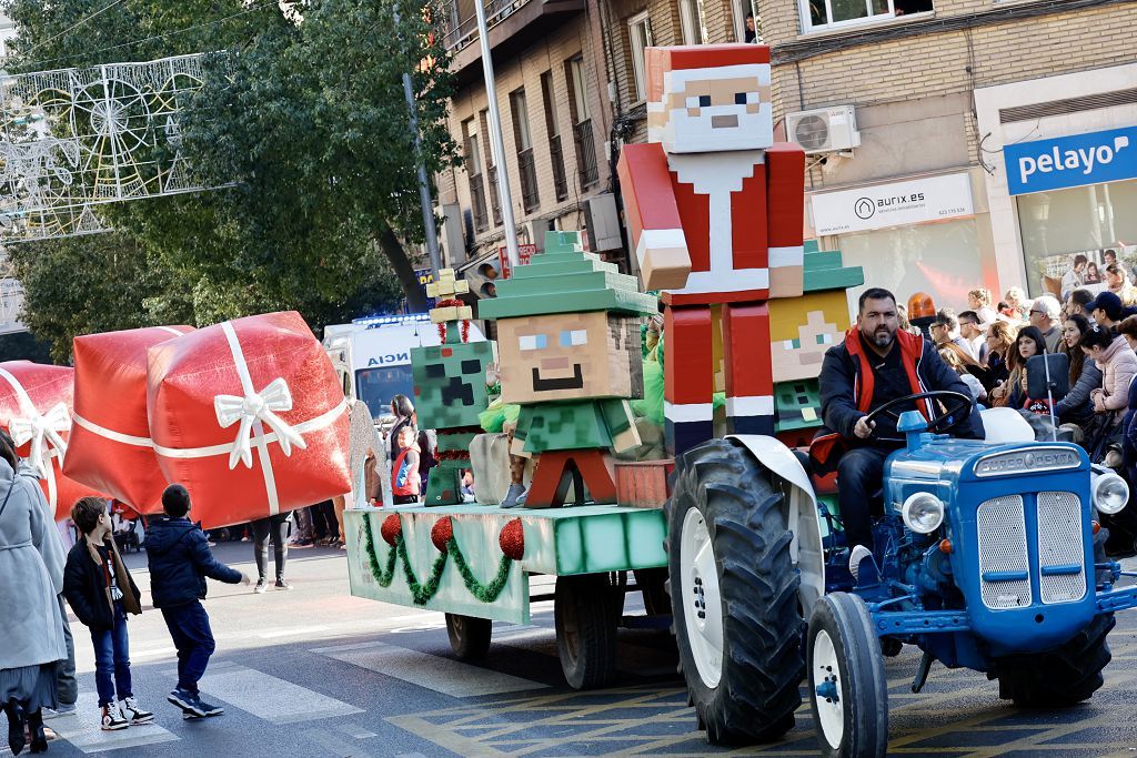 Desfile de Papá Noel en Murcia, en imágenes