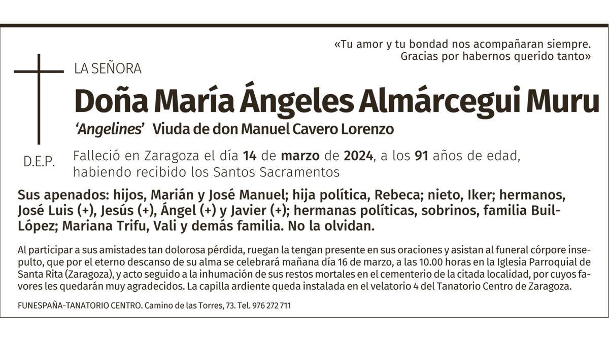 Doña María Ángeles Almárcegui Muru