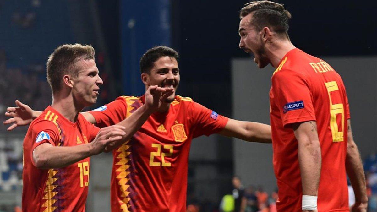 Fabián adelantó a España ante Alemania en la final de la Eurocopa sub-21