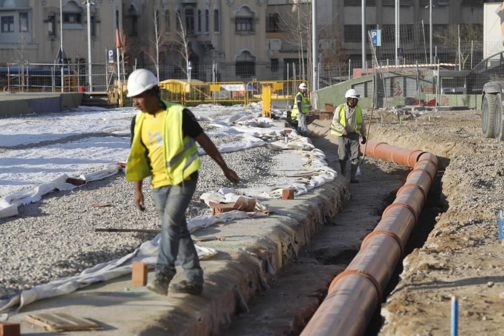 Obres al Parc Central