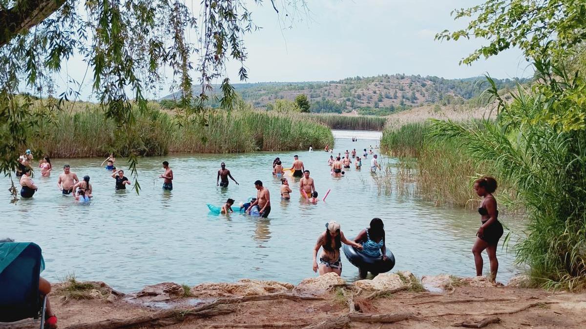 Una imagen del área recreativa de l'Assut de Antella tomada el domingo.