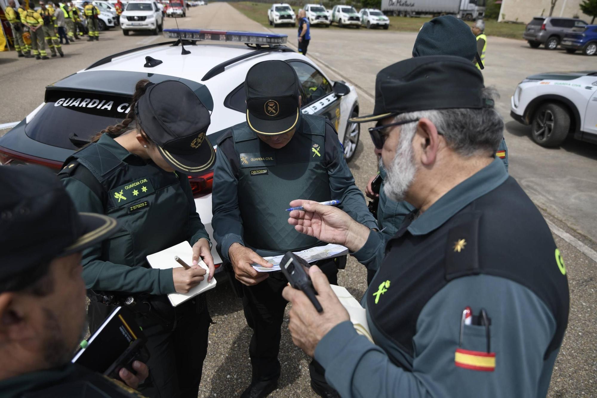 Así ha sido el simulacro forestal transfronterizo desplegado en Aliste