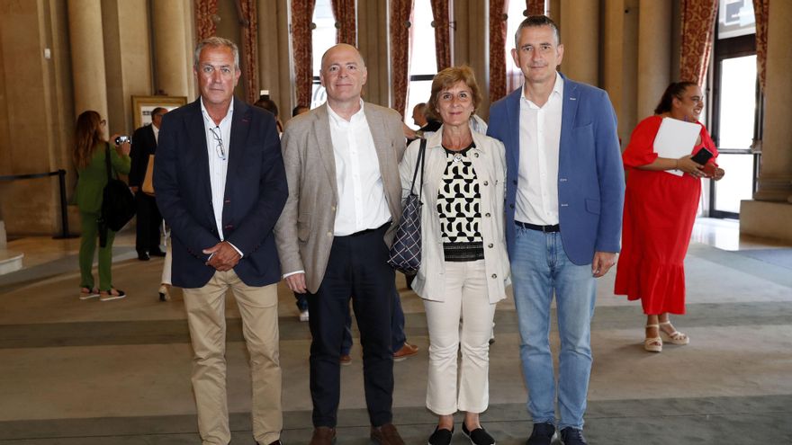 Juan Louro, Manuel Teba, Teresa Verdugo y Andrés García.