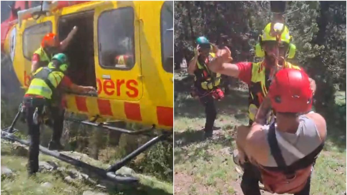 Rescat d'un excursionista al Pedraforca