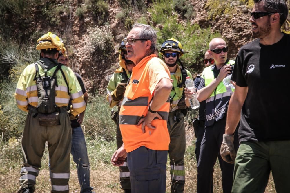 Incendio forestal en Cocentaina