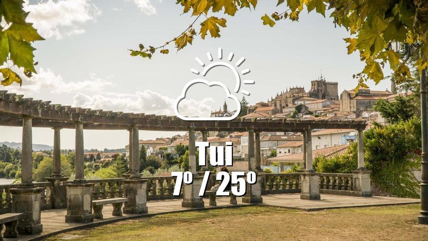 El tiempo en Tui: previsión meteorológica para hoy, jueves 18 de abril