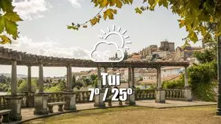 El tiempo en Tui: previsión meteorológica para hoy, jueves 18 de abril