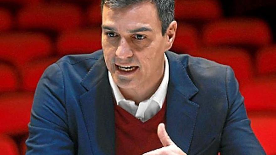 El socialista Pedro Sánchez