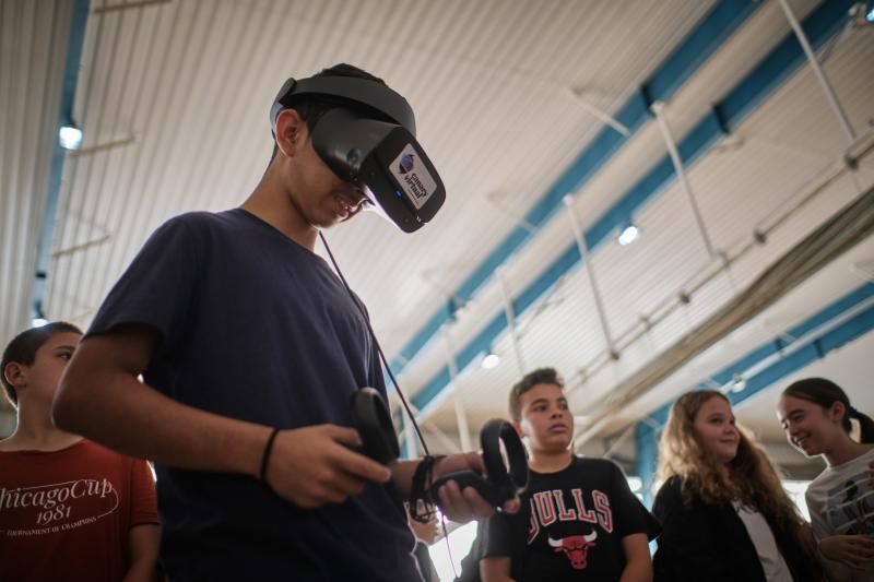 Minifera "Ciencia en femenino" Feria de la ciencia con participación de varias científicas. La feria comienza a las 9 y tendrá talleres y stands para niños. De 11:30 a las 12:00 es posible que esté la mayoría de ellas, es cuando se podrá hacer las fotos. Las científicas participantes son: Ana Belén Lago Blanco, Antonia M. Varela Pérez, Adriana de Lorenzo Cáceres Rodríguez, Pino Caballero Gil, Maria Reyes Battle, Atteneri López Arencibia, Inés Sifaoui, Natália Karla Bellini, Desirée San Nicolás, Vinita Mahtani-Chugani  | 11/02/2020 | Fotógrafo: Andrés Gutiérrez Taberne