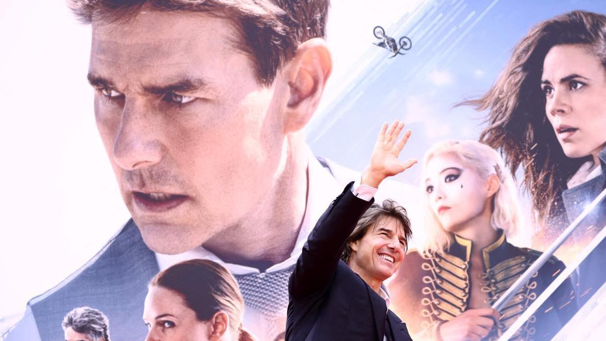 Tom Cruise durante la presentación de ’Misión Imposible: sentencia mortal-parte uno’.