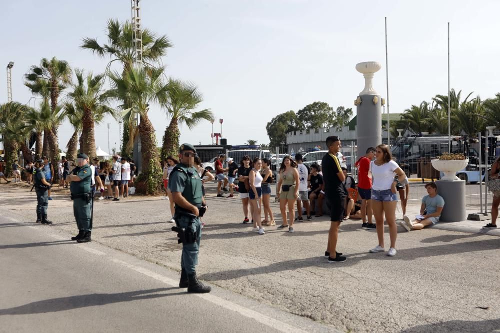 La Guardia Civil precinta el Marenostrum Festival