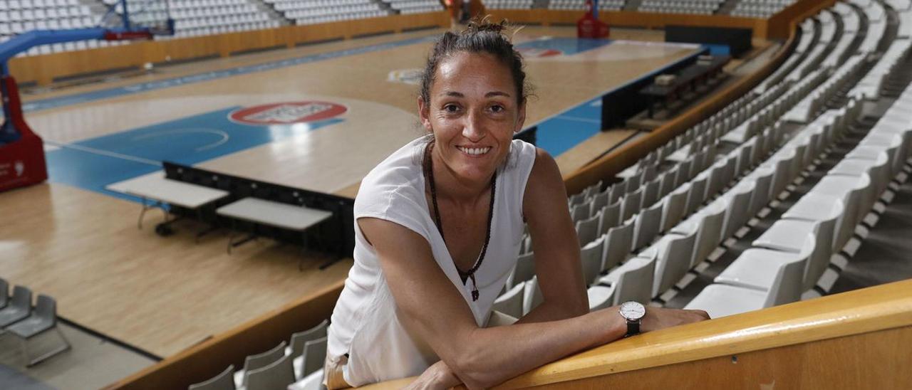 Laia Palau, en Fontajau, durante la entrevista.