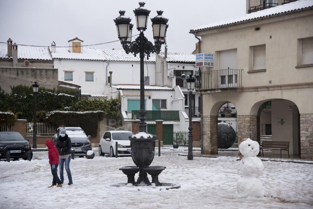 Fotos de la nevada a la Catalunya Central