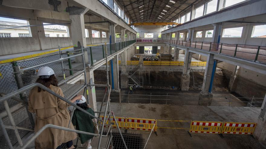 Las entrañas del primer edificio de la Ciudad de las TIC de A Coruña, al descubierto