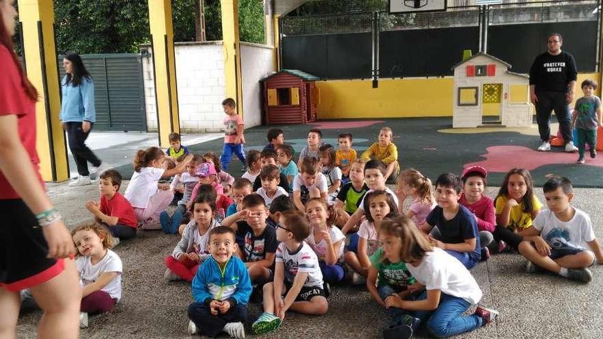 Algunos de los niños que participan en los campamentos de verano de Marín. // S.A.