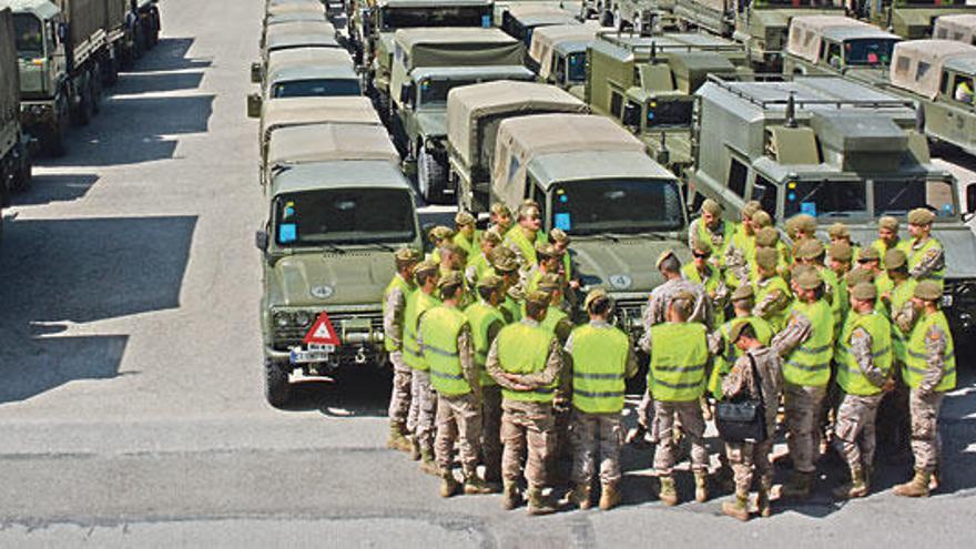 El Ejército se moviliza para ir de maniobras