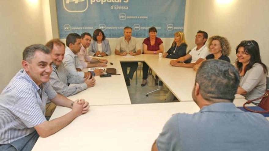 Una reciente reunión de la dirección del PP de la isla de Ibiza.