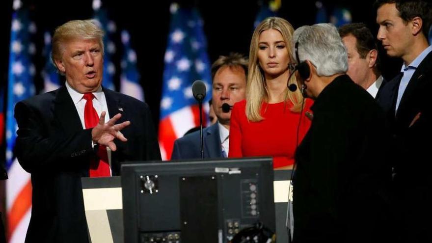 Donald Trump y su hija Ivanca, en la convención de Cleveland // Reuters