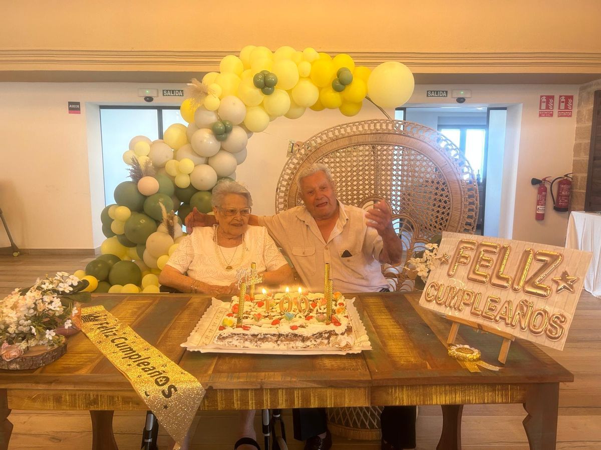 Donatilo Villar, durante la celebración por su 100 cumpleaños.