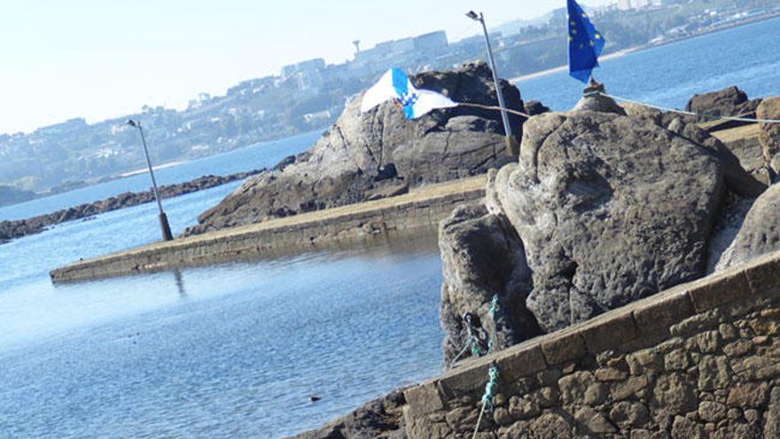 Las banderas, en Santa Cruz.