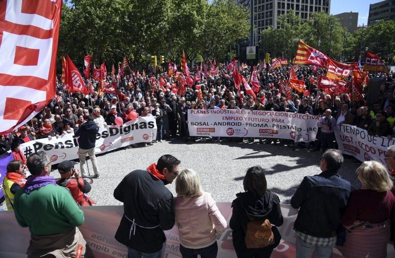 Fotod de la manifestación 1 de mayo- Día del trabajador