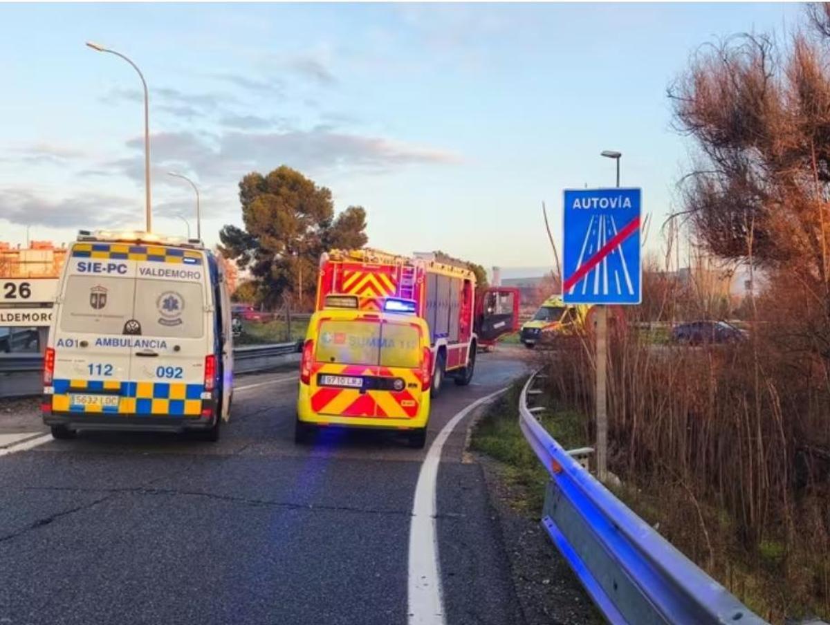 Accidente en Valdemoro.