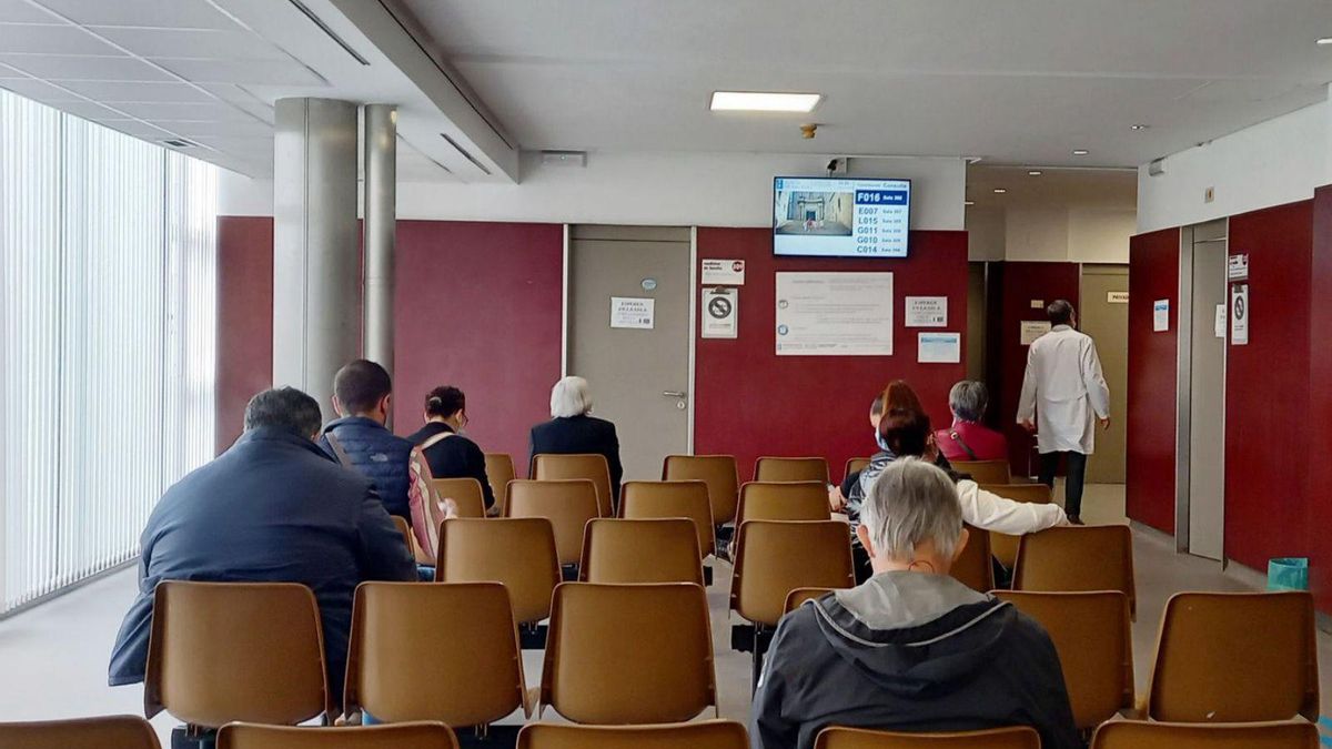 Sala de espera de un centro de salud.