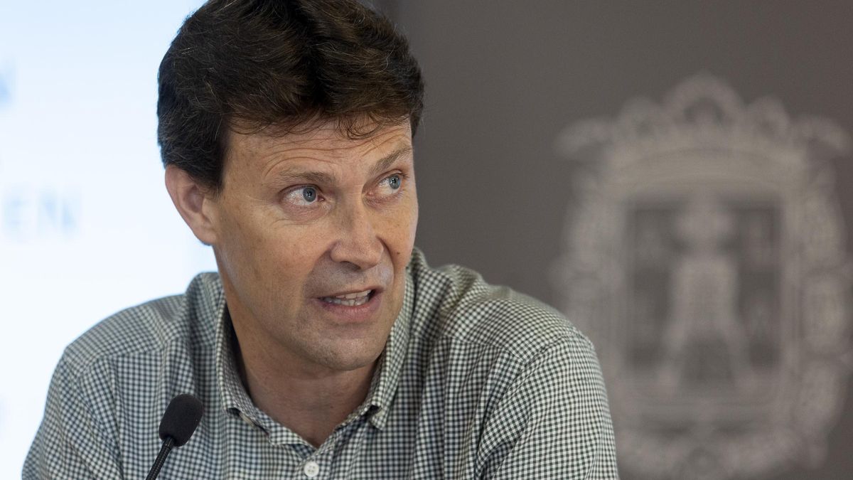 Toni Gallego en su última rueda de prensa como concejal.