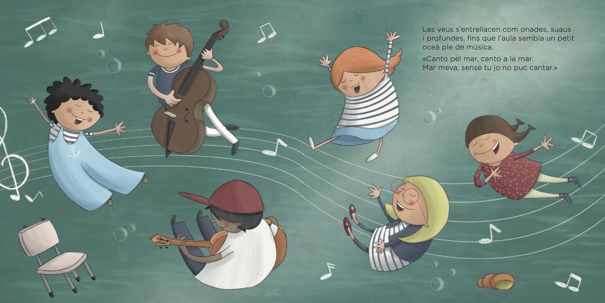 Una de les il·lustracions de «Cànon a la mar».