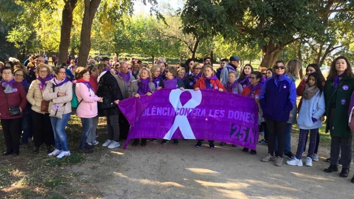 Imagen de la 7ª marcha contra la violencia machista del Baix Llobregat