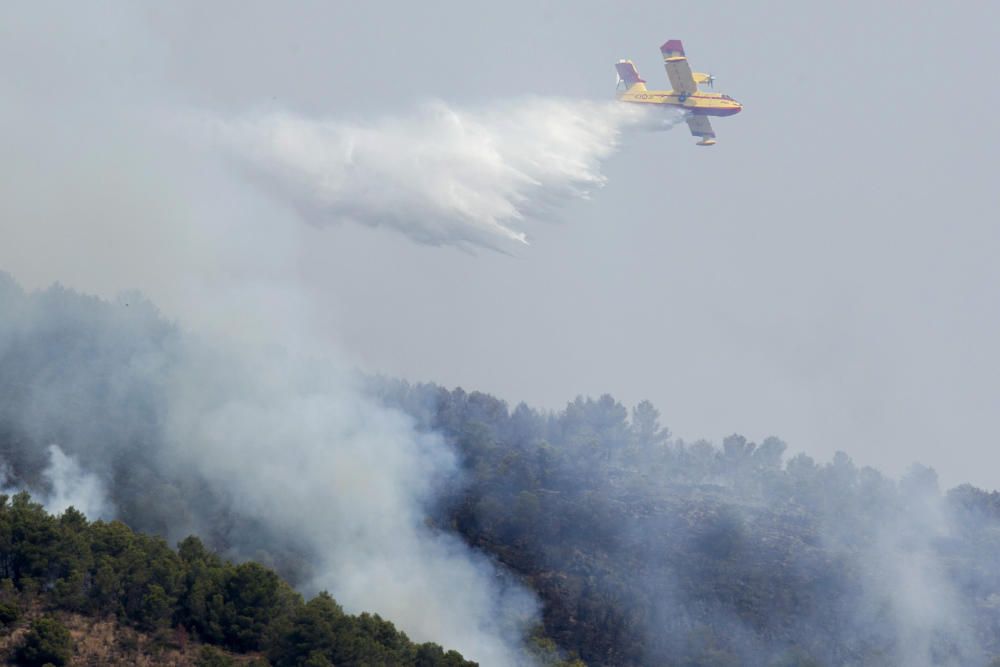 Imagen del incendio de Artana